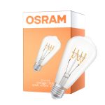 Osram Vintage 1906 LED E27 Edison Fadenlampe Klar 4.8W 470lm - 827 Extra Warmweiß | Dimmbar - Ersatz Für 40W