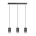 Emibig Pendelleuchte Fumiko Stahl Schwarz | Geeignet für 3x GU10 - Max 10W
