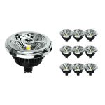 Multipack 10x Noxion Lucent LED-Spot GU10 AR111 12W 600lm 40D - 927 Extra Warmweiß | Höchste Farbwiedergabe - Dimmbar - Ersatz für 50W