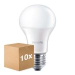 Multipack 10x Philips Corepro LED Glühbirne E27 Birne Matt 13W 1521lm - 830 Warmweiß | Ersatz für 100W