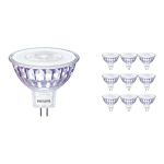 Multipack 10x Philips Master Value LED Spot GU5.3 MR16 7.5W 660lm 36D - 940 Kaltweiß | Höchste Farbwiedergabe - Dimmbar - Ersatz für 50W