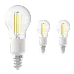 Multipack 3x Calex Smart Tuya Wifi E14 Kugel 4.5W 450lm - 818-830 Abstimmbares Weiß | Dimmbar - Ersatz für 40W 