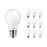 Multipack 10x Philips MASTER Value LED Glühbirne E27 Birne Matt 5.9W 806lm - 927 Extra Warmweiß | Höchste Farbwiedergabe - Dimmbar - Ersatz für 60W