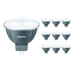 Multipack 10x Philips Master LED Spot GU5.3 MR16 7.5W 621lm 36D - 930 Warmweiß | Höchste Farbwiedergabe - Dimmbar - Ersatz für 50W