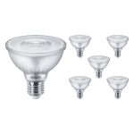 Multipack 6x Philips Master Value LED Glühbirne Reflektor E27 PAR30 9.5W 820lm 25D - 940 Kaltweiß | Höchste Farbwiedergabe - Dimmbar - Ersatz für 75W
