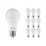 Multipack 10x Noxion Lucent Classic LED E27 Birne Matt 9.5W 1055lm - 827 Extra Warmweiß | Ersatz für 75W