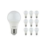 Multipack 10x Noxion Lucent Classic LED E27 Birne Matt 8.5W 806lm - 830 Warmweiß | Ersatz für 60W