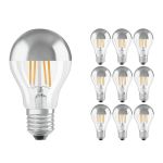 Multipack 10x Ledvance  Classic LED E27 Birne Fadenlampe Spiegel 6.5W 650lm - 827 Extra Warmweiß | Ersatz Für 50W