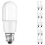 Multipack 10x Ledvance LED Classic Stick LED E27 Matt 8W 806lm - 827 Extra Warmweiß | Ersatz für 60W