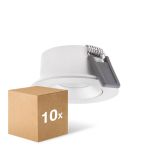 Multipack 10x Ledvance LED-Spot Air Adjust Aluminium Weiß 4W 320lm 36D - 930 Warmweiß | Ausschnitt 68mm - IP23 - Höchste Farbwiedergabe - Dimmbar