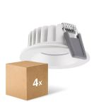 Multipack 4x Ledvance LED-Spot Air Fix Aluminium Weiß 6W 570lm 36D - 940 Kaltweiß | Ausschnitt 68mm - IP65 - Höchste Farbwiedergabe - Dimmbar
