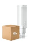 Multipack 9x Philips CorePro PL-C LED 5.9W 600lm - 830 Warmweiß | 2-Pins - Ersatz Für 13W