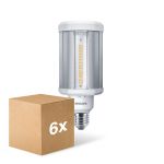 Multipack 6x Philips TrueForce LED E27 HPL Klar 28W 4000lm 360D - 840 Kaltweiß | Ersatz für 125W