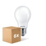 Multipack 6x Philips Corepro LED Glühbirne E27 Birne Matt 8.5W 1055lm - 830 Warmweiß | Ersatz für 75W