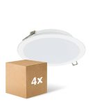 Multipack 4x Philips LED Downlight Lediniare DN065B Meta lWeiß 12W 1200lm 110D - 830-840-865 CCT | 175mm - Ausschnitt 150mm - IP20