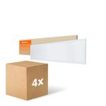 Multipack 4x Ledvance LED Panel Kompakt Aluminium Weiß 33W 3630lm - 840 Kaltweiß | 120x30cm - UGR < 19
