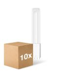 Multipack 10x Ledvance Dulux-L LED 8W - 840 Kaltweiß | 4-Pins - Ersatz Für 18W