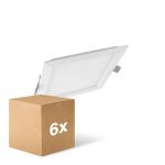 Multipack 6x Ledvance LED Downlight Slim Quadrat SQ210 18W 1530lm 120D - 840 Kaltweiß 