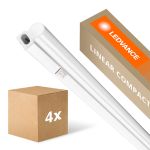 Multipack 4x Ledvance LED Deckenleuchte Linear Kompakt Schalter 14W 1500lm - 840 Kaltweiß | 120cm