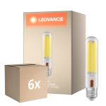 Multipack 6x Ledvance NAV LED FIL V E40 41W 7000lm - 727 Extra Warmweiß | Ersatz für 100W