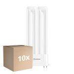 Multipack 10x Ledvance DULUX-F LED 8W - 840 Kaltweiß | 4-Pins - Ersatz Für 18W