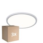 Multipack 3x Nordlux LED Deckenleuchte Oja 29 Weiß 15W 1700lm - 830-840 CCT | IP20