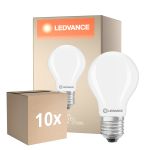 Multipack 10x Ledvance Classic LED E27 Birne Matt 5.9W 806lm - 827 Extra Warmweiß | Dimmbar | mable - Ersatz Für 60W