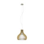 Eglo Pendelleuchte Tindori Stahl Satin-Nickel | IP20 - Geeignet für 1x E27 