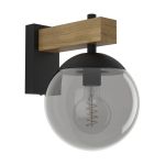 Eglo Wandleuchte Bufalata Stahl Schwarz | IP54 - Geeignet für 1x E27