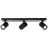Brilliant Marty Deckenleuchte Aluminium Sandig Schwarz 15W 1050lm - 830 Warmweiß | Inkl. 3x GU10