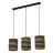 Ledvance Decor Pendelleuchte Zylinder Braun | Geeignet für 3x E27