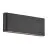 Nordlux Kniver Wandleuchte Aluminium Schwarz 10W 800lm - 830 Warmweiß