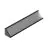 Topmet LED Profil CABI12 E slide - 1m - Complete set - Schwarz