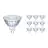 Multipack 10x Philips Corepro LED Spot GU5.3 MR16 2.9W 230lm 36D - 827 Extra Warmweiß | Ersatz für 20W