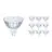 Multipack 10x Philips Corepro LED Spot GU5.3 MR16 4.4W 345lm 36D - 827 Extra Warmweiß | Ersatz für 35W