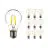 Multipack 10x Noxion Lucent LED E27 Birne Fadenlampe Klar 7W 806lm - 822-827 Dim To Warm | Dimmbar - Ersatz für 60W