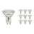 Multipack 10x Noxion LED-Spot GU10 PAR16 4.8W 450lm 36D - 827 Extra Warmweiß | Ersatz Für 65W