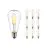 Multipack 10x Noxion Lucent LED E27 Birne Fadenlampe Klar 4W 470lm - 827 Extra Warmweiß | Ersatz für 40W