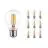 Multipack 10x Noxion Lucent Fadenlampe LED E27 Birne Klar 7W 806lm - 827 Extra Warmweiß | Dimmbar - Ersatz für 60W