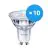 Multipack 10x Philips Corepro LED Spot GU10 PAR16 4W 345lm 36D - 830 Warmweiß | Dimmbar - Ersatz für 50W