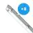 Multipack 8x Noxion LED Feuchtraumleuchte Gehäuse Poseidon V2.0 | Geeignet Für  2x120cm LED Röhre