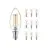 Multipack 10x Philips MASTER Value LED Kerze E14 Fadenlampe Klar 3.4W 470lm - 927 | Höchste Farbwiedergabe - Dimmbar – Ersatz für 40W