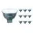 Multipack 10x Philips Master LED Spot GU5.3 MR16 7.5W 621lm 36D - 930 Warmweiß | Höchste Farbwiedergabe - Dimmbar - Ersatz für 50W