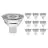 Multipack 10x Noxion LED-Spot GU5.3 MR16 4.4W 345lm 60D - 827 Extra Warmweiß | Dimmbar - Ersatz für 35W