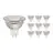 Multipack 10x Noxion LED-Spot GU5.3 MR16 4.4W 345lm 36D - 840 Kaltweiß | Dimmbar - Ersatz für 35W