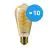 Multipack 10x Philips MASTER Value LED Glühbirne E27 Edison Fadenlampe Gold 4W 250lm - 818 Extra Warmweiß | Dimmbar - Ersatz Für 25W