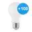Multipack 100x Bright Choice LED Glühbirne E27 Birne Matt 4.9W 470lm - 830 Warmweiß | Ersatz Für 40W