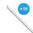 Multipack 15x Bright Choice LED Feuchtraumleuchte 17W 1870lm - 840 Kaltweiß | 120cm