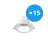 Multipack 15x Noxion LED Downlight Apollo 9W 1100lm 60D - 830 Warmweiß | 145mm - Ausschnitt 120mm - UGR 
