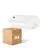 Multipack 4x  Philips LED Sicherheit Coreline BWC110 Weiß 9W 900lm - 830 Warmweiß | 242x110mm - IP54 - Lichtsensor